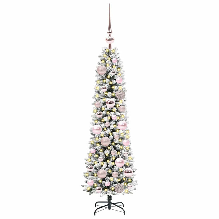 Vidaxl kunstkerstboom wit 120 cm pvc en metaal en plastic