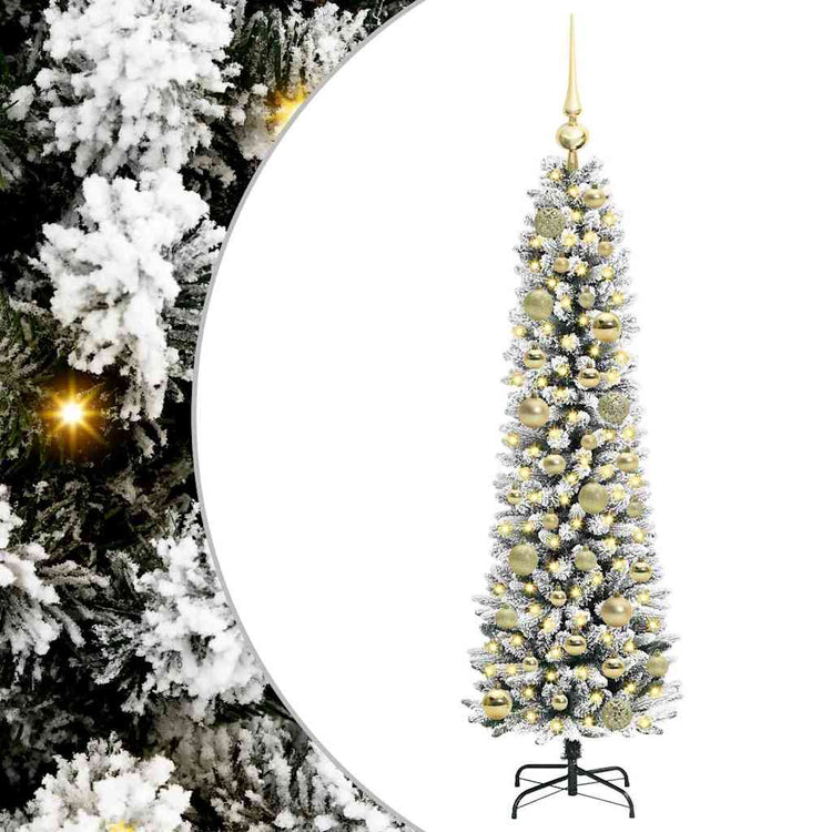 Vidaxl kunstkerstboom wit 120 cm pvc en metaal en plastic