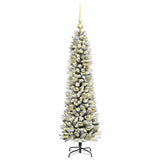 Vidaxl kunstkerstboom wit 120 cm pvc en metaal en plastic - afbeelding 3