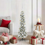 Vidaxl kunstkerstboom wit 120 cm pvc en metaal en plastic - afbeelding 1