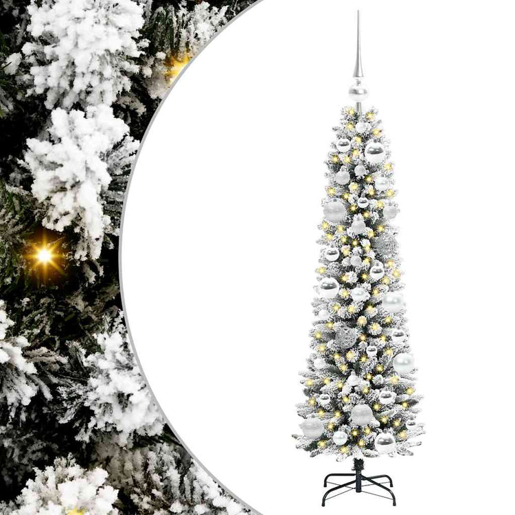 Vidaxl kunstkerstboom wit 120 cm pvc en metaal en plastic