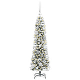 Vidaxl kunstkerstboom wit 120 cm pvc en metaal en plastic - afbeelding 3