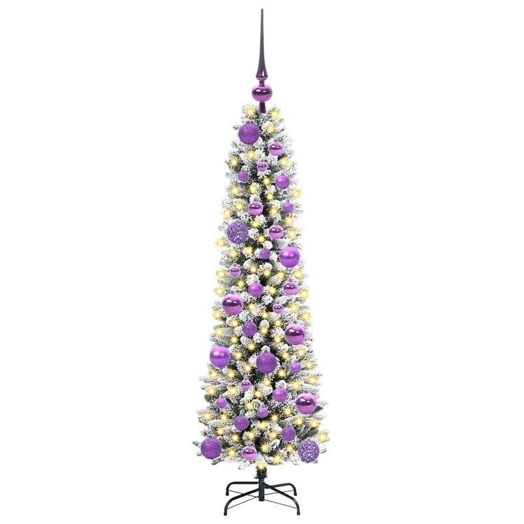 Vidaxl kunstkerstboom wit 120 cm pvc en metaal en plastic