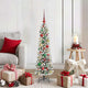 Vidaxl kunstkerstboom wit 120 cm pvc en metaal en plastic