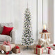 Vidaxl kunstkerstboom wit 150 cm pvc en metaal en plastic