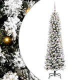 Vidaxl kunstkerstboom wit 150 cm pvc en metaal en plastic - afbeelding 2