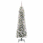 Vidaxl kunstkerstboom wit 150 cm pvc en metaal en plastic - afbeelding 3