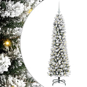 Vidaxl kunstkerstboom wit 150 cm pvc en metaal en plastic - afbeelding 2