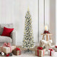 Vidaxl kunstkerstboom wit 150 cm pvc en metaal en plastic