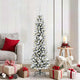 Vidaxl kunstkerstboom wit 150 cm pvc en metaal en plastic