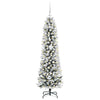 Vidaxl kunstkerstboom met 150 led wit 150 cm pvc en metaal en plastic
