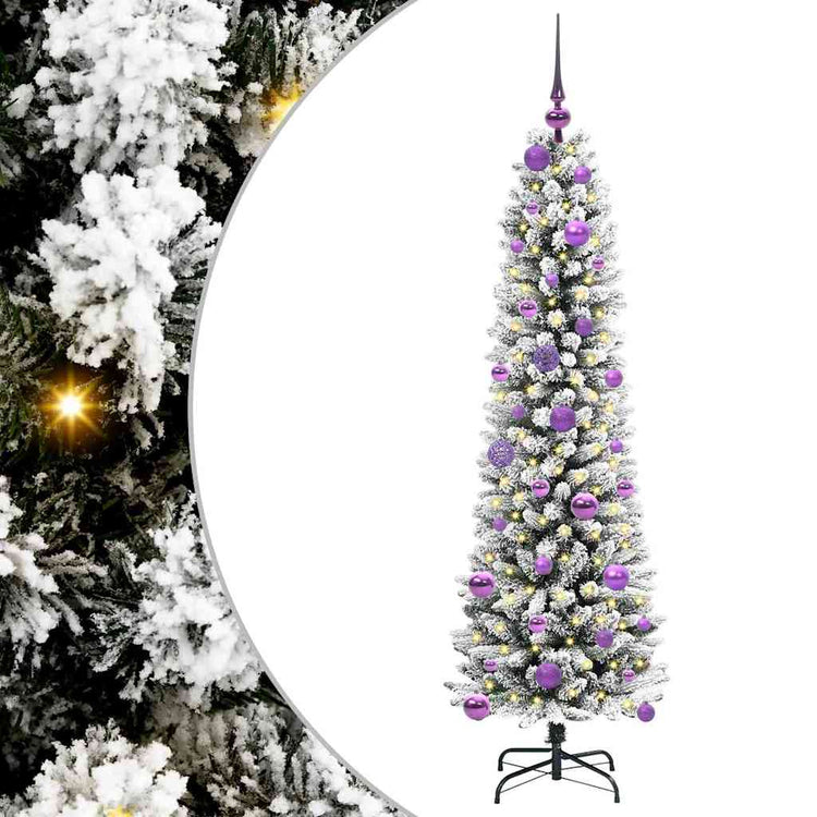 Vidaxl kunstkerstboom wit 150 cm pvc en metaal en plastic