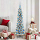 Vidaxl kunstkerstboom wit 150 cm pvc en metaal en plastic