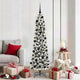 Vidaxl kunstkerstboom wit 180 cm pvc en metaal en plastic