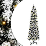 Vidaxl kunstkerstboom wit 180 cm pvc en metaal en plastic - afbeelding 2