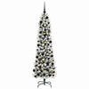 Vidaxl kunstkerstboom met 300 led wit 180 cm pvc en metaal en plastic