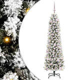 Vidaxl kunstkerstboom wit 180 cm pvc en metaal en plastic - afbeelding 2
