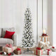 Vidaxl kunstkerstboom wit 180 cm pvc en metaal en plastic