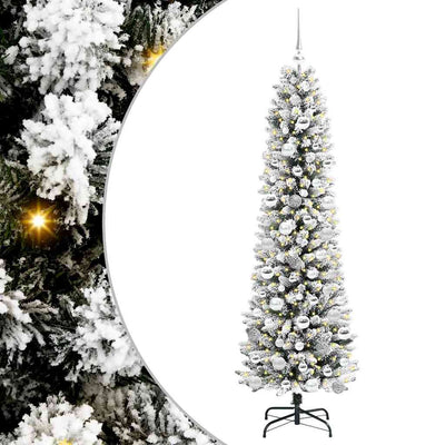 Vidaxl kunstkerstboom wit 180 cm pvc en metaal en plastic