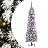 Vidaxl kunstkerstboom wit 180 cm pvc en metaal en plastic - afbeelding 2