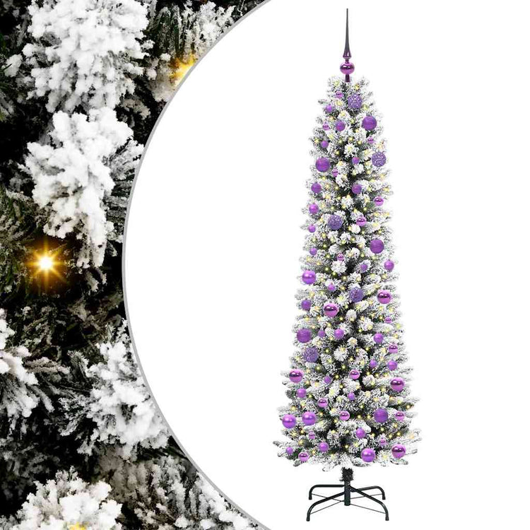 Vidaxl kunstkerstboom wit 180 cm pvc en metaal en plastic