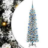 Vidaxl kunstkerstboom wit 180 cm pvc en metaal en plastic - afbeelding 2