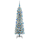 Vidaxl kunstkerstboom wit 180 cm pvc en metaal en plastic - afbeelding 3