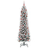 Vidaxl kunstkerstboom met 300 led wit 210 cm pvc en metaal en plastic