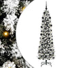 Vidaxl kunstkerstboom met 300 led wit 210 cm pvc en metaal en plastic