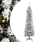 Vidaxl kunstkerstboom wit 210 cm pvc en metaal en plastic - afbeelding 2