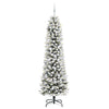 Vidaxl kunstkerstboom met 300 led wit 210 cm pvc en metaal en plastic