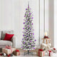 Vidaxl kunstkerstboom wit 210 cm pvc en metaal en plastic