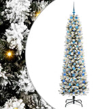 Vidaxl kunstkerstboom wit 210 cm pvc en metaal en plastic - afbeelding 2