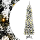 Vidaxl kunstkerstboom wit 240 cm pvc en metaal en plastic - afbeelding 2