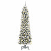 Vidaxl kunstkerstboom met 300 led wit 240 cm pvc en metaal en plastic