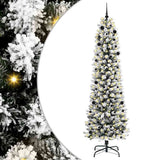 Vidaxl kunstkerstboom wit 240 cm pvc en metaal en plastic - afbeelding 2