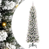 Vidaxl kunstkerstboom wit 240 cm pvc en metaal en plastic - afbeelding 2