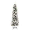 Vidaxl kunstkerstboom met 300 led wit 240 cm pvc en metaal en plastic
