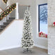 Vidaxl kunstkerstboom wit 240 cm pvc en metaal en plastic