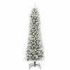 Vidaxl kunstkerstboom met 300 led wit 240 cm pvc en metaal en plastic