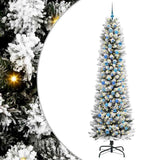 Vidaxl kunstkerstboom wit 240 cm pvc en metaal en plastic - afbeelding 2