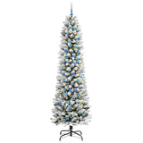 Vidaxl kunstkerstboom wit 240 cm pvc en metaal en plastic - afbeelding 3