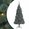 Vidaxl kunstmatige voorverlichte kerstboom met ballenset groen 180 cm