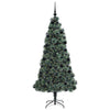 Vidaxl kunst kerstboom met verlichting en ballenset groen 210 cm pet