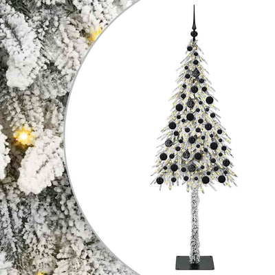 Vidaxl kerstboom met 300 led met standaard wit 180 cm pe en staal
