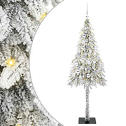 Vidaxl kerstboom met 300 led met standaard wit 180 cm pe en staal - afbeelding 2