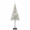 Vidaxl kerstboom met 300 led met standaard wit 180 cm pe en staal