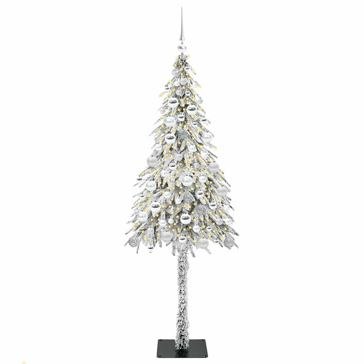Vidaxl kerstboom met 300 led met standaard wit 180 cm pe en staal