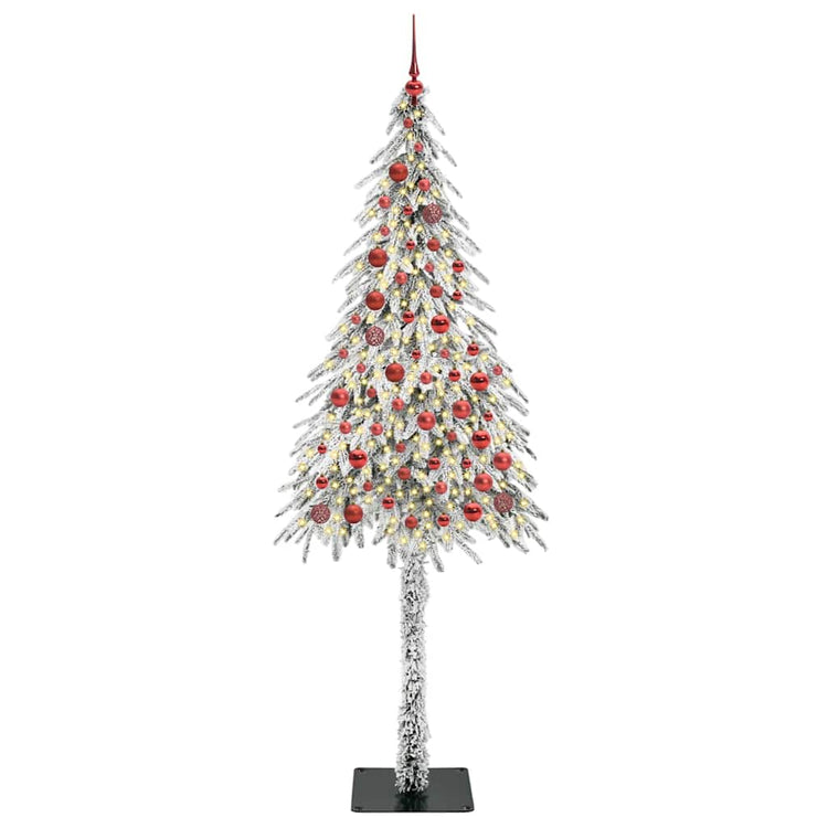 Vidaxl kerstboom met 300 led met standaard wit 210 cm pe en staal