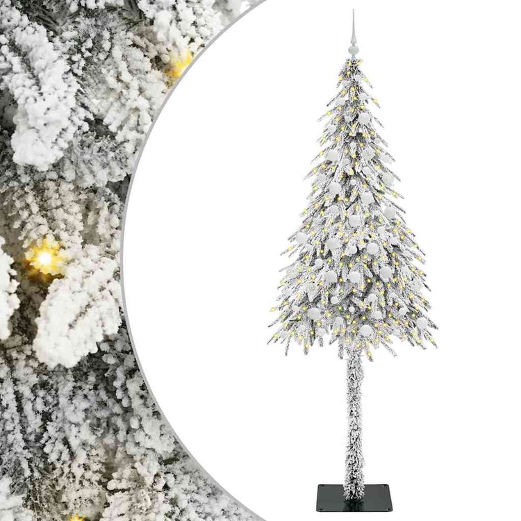 Vidaxl kerstboom met 300 led met standaard wit 210 cm pe en staal